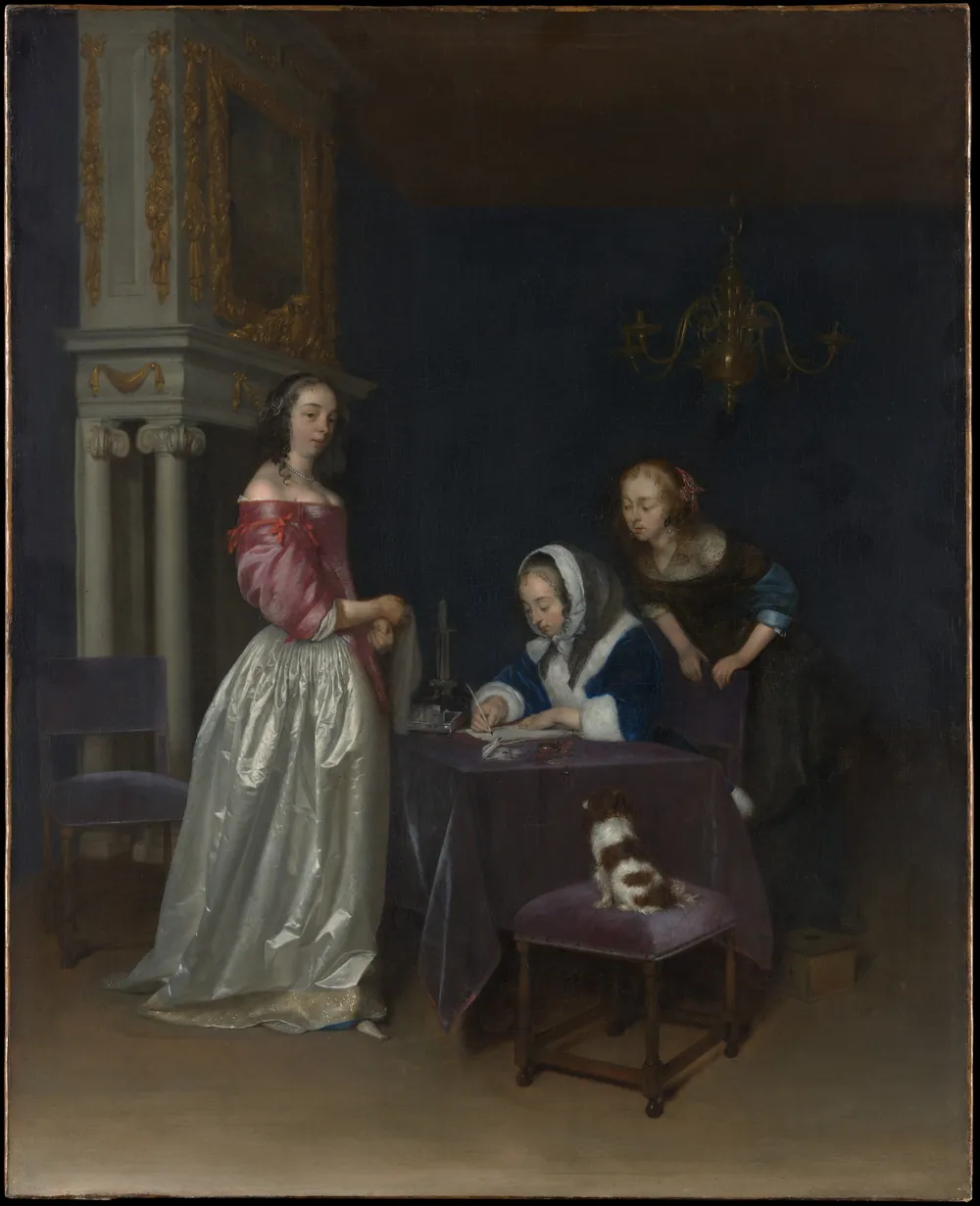 Gerard ter Borch the Younger, Curiosity, ca. 1660–62