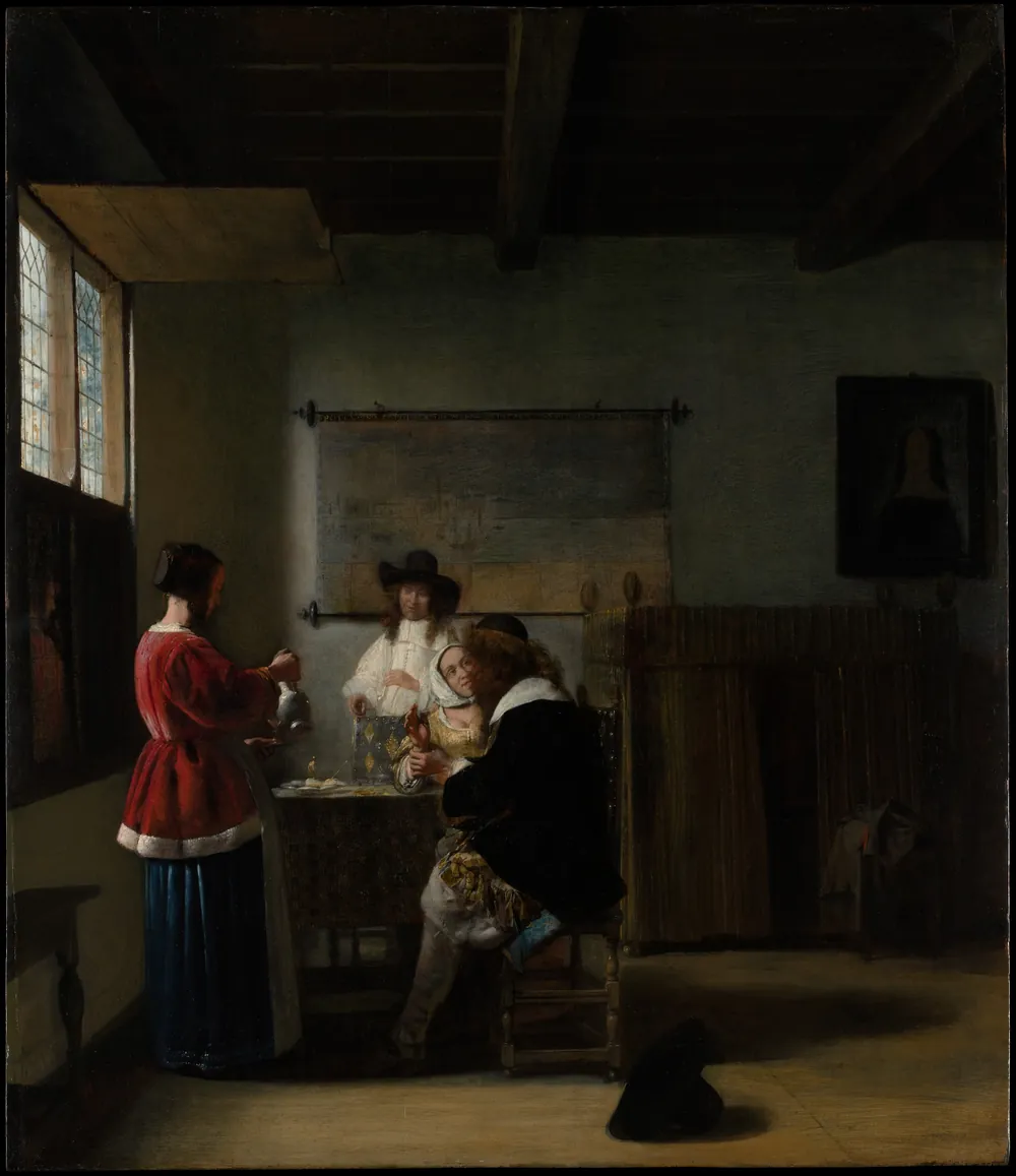 Pieter de Hooch, The Visit, ca. 1657